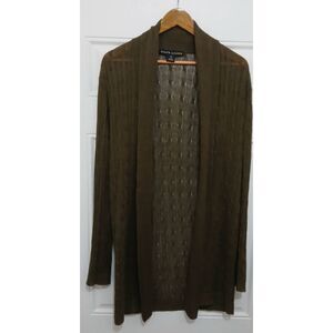 Ralph lauren black label womens medium long cardiga linen Green spring summer